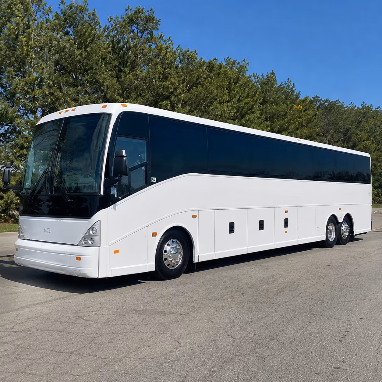 aurora charter bus rental exterior
