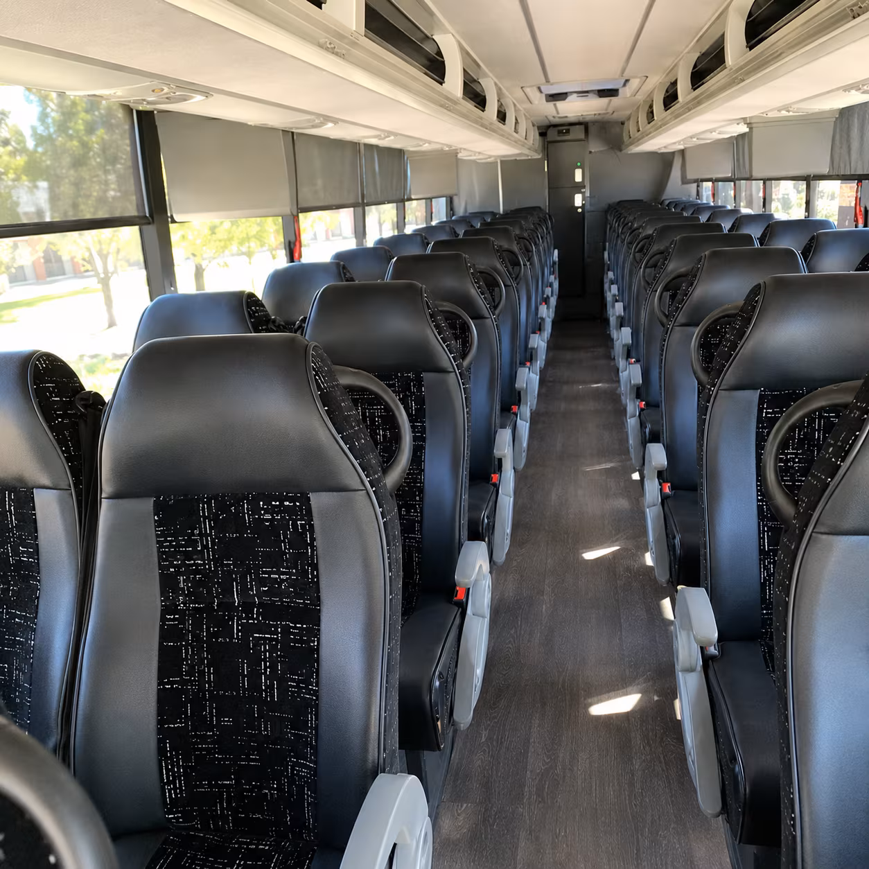 denver charter bus rental inside