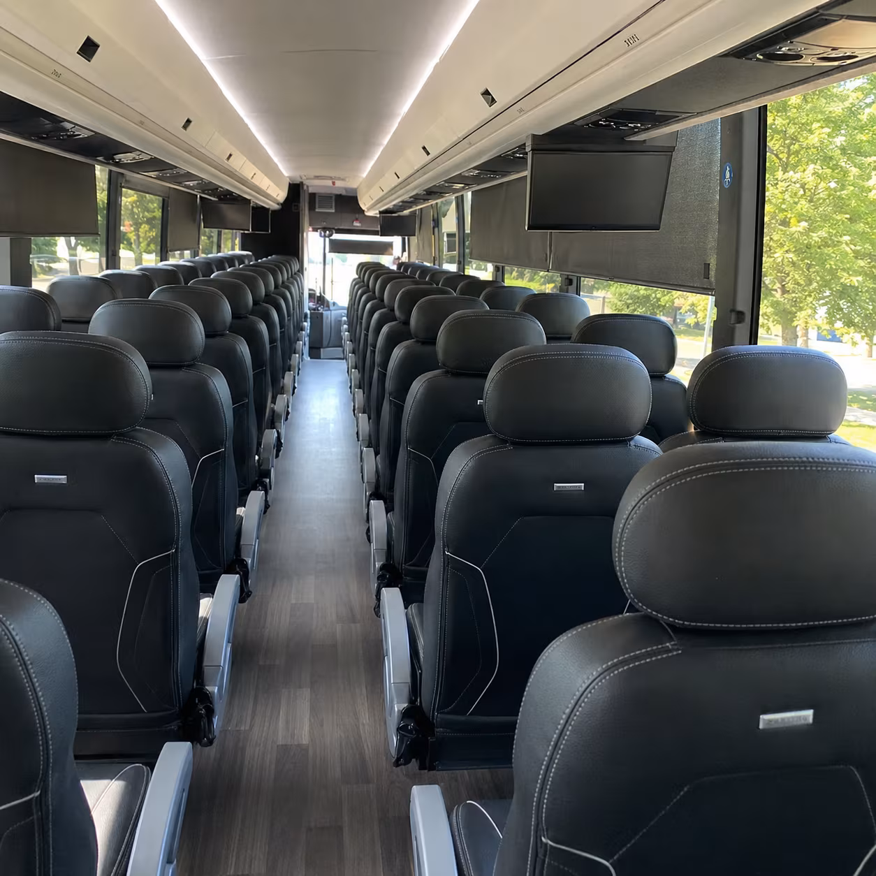 westminster charter bus interior